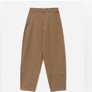 Everlane The Utility Barrel Pant Womens Size 0 Toasted coconut